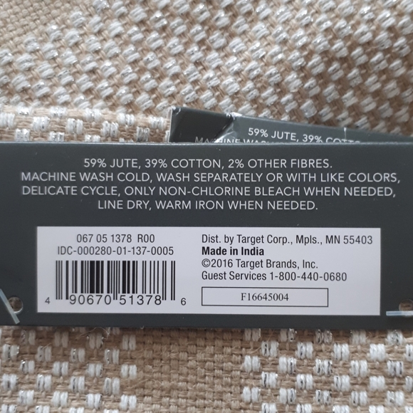 Six NWT placemats. Jute and cotton. - Picture 3 of 3